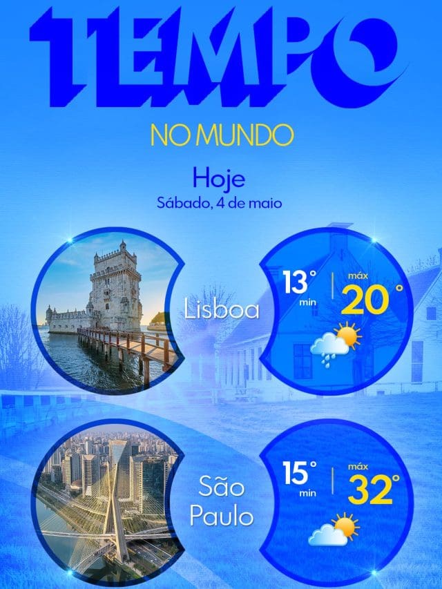 Meteo_Lisboa_SaoPaulo 4 maio